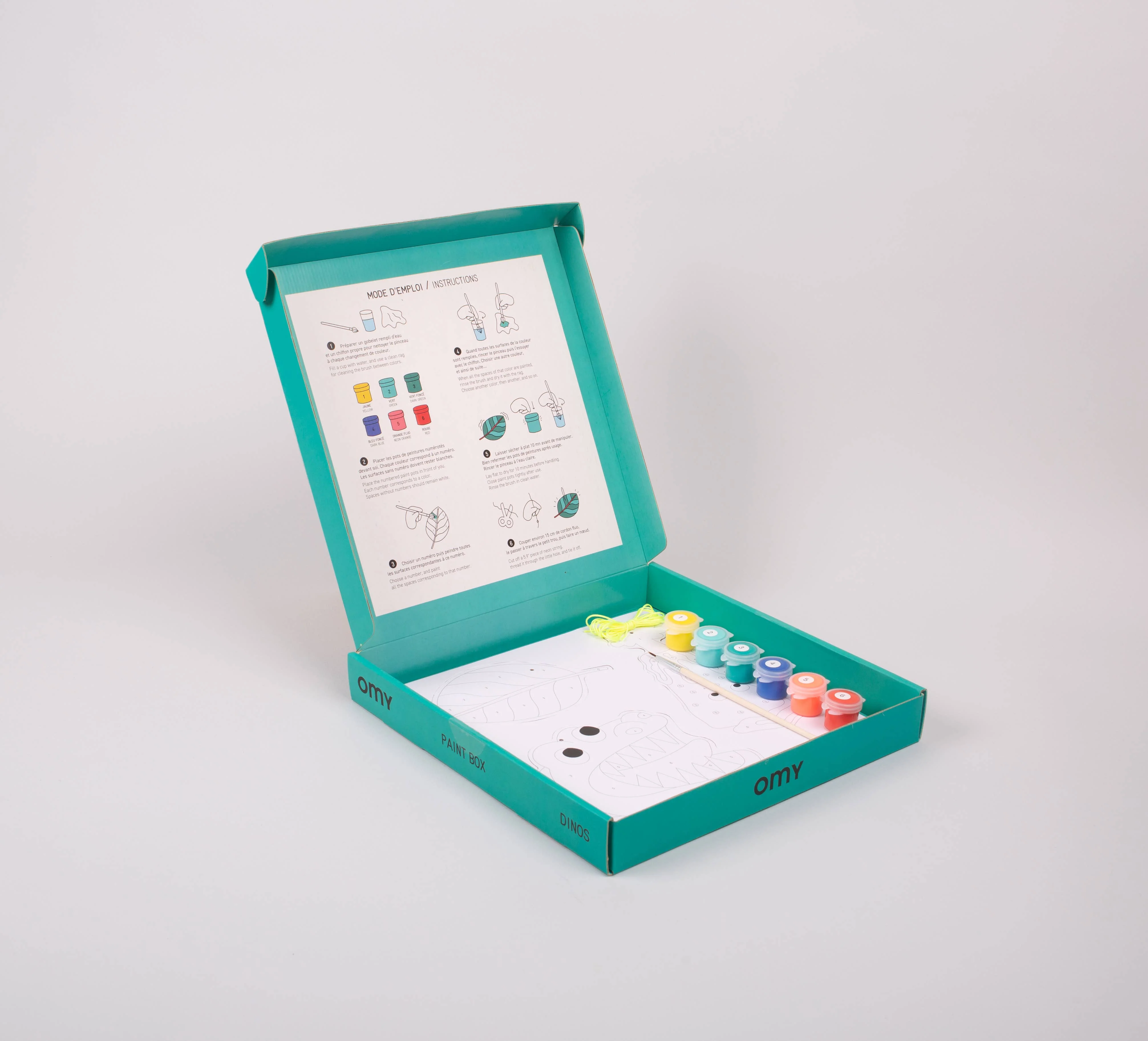 Dino Paint-by-Number Paint Box - Image 3