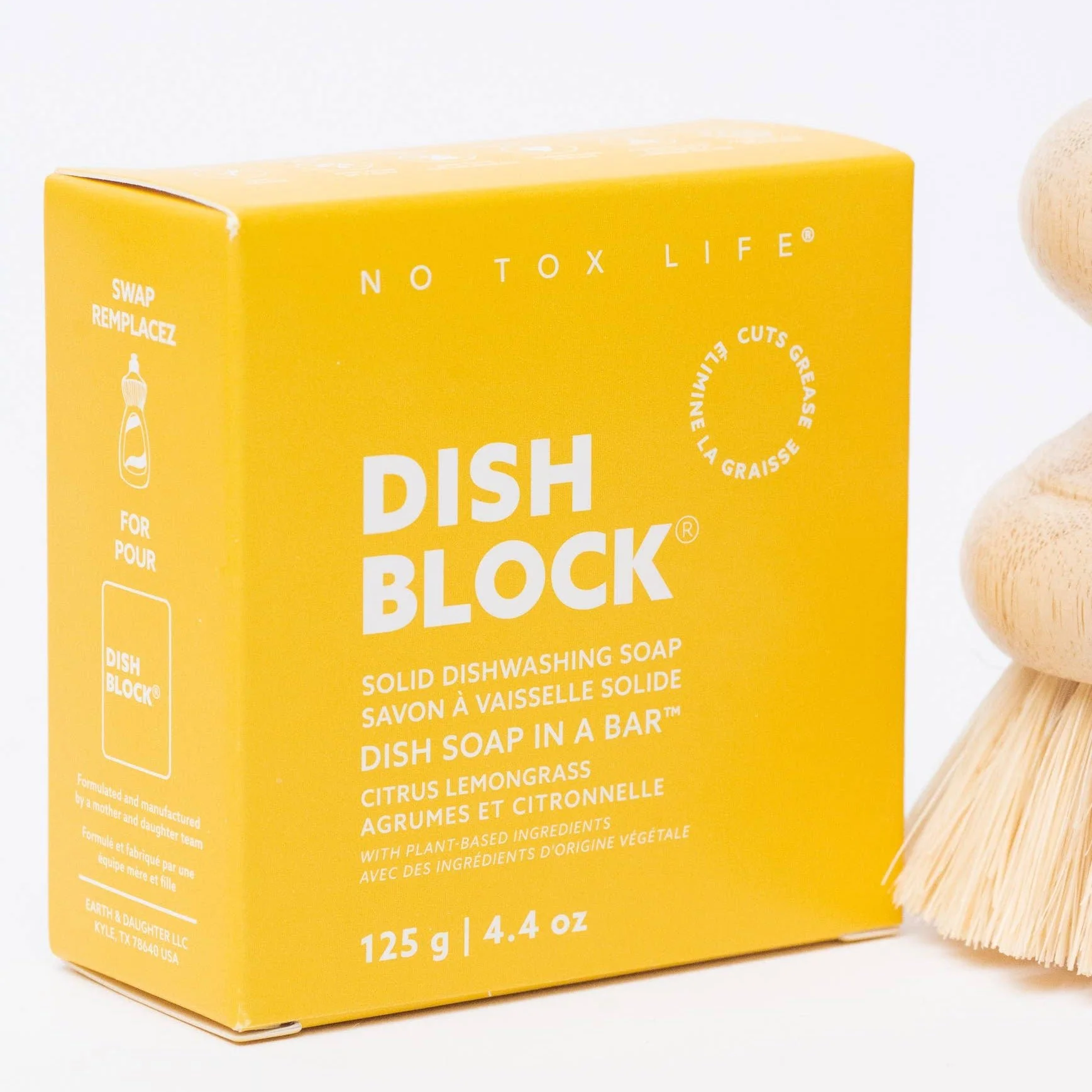 DISH BLOCK Solid Dish Soap Bar: Citrus Lemongrass - Image 2