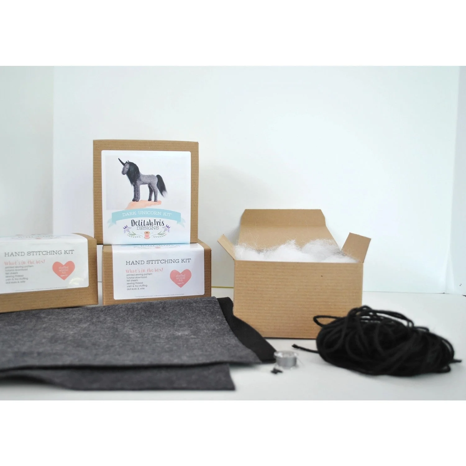 Dark Unicorn Felt Craft Kit - Image 3