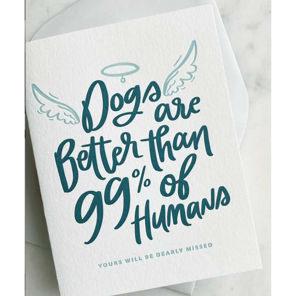 Dog Halo Pet Sympathy Card - Image 2
