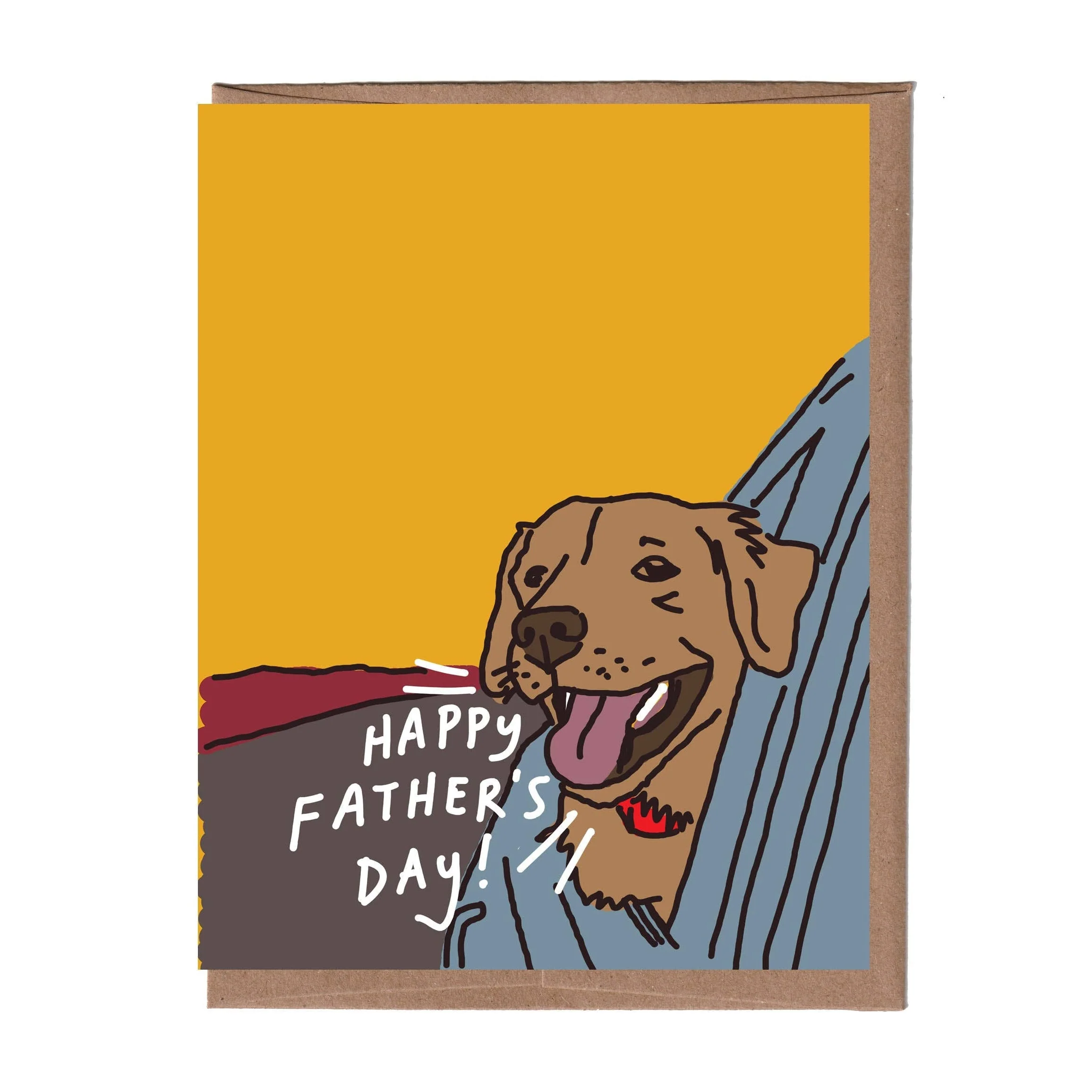 Dog in Window Father's Day Card