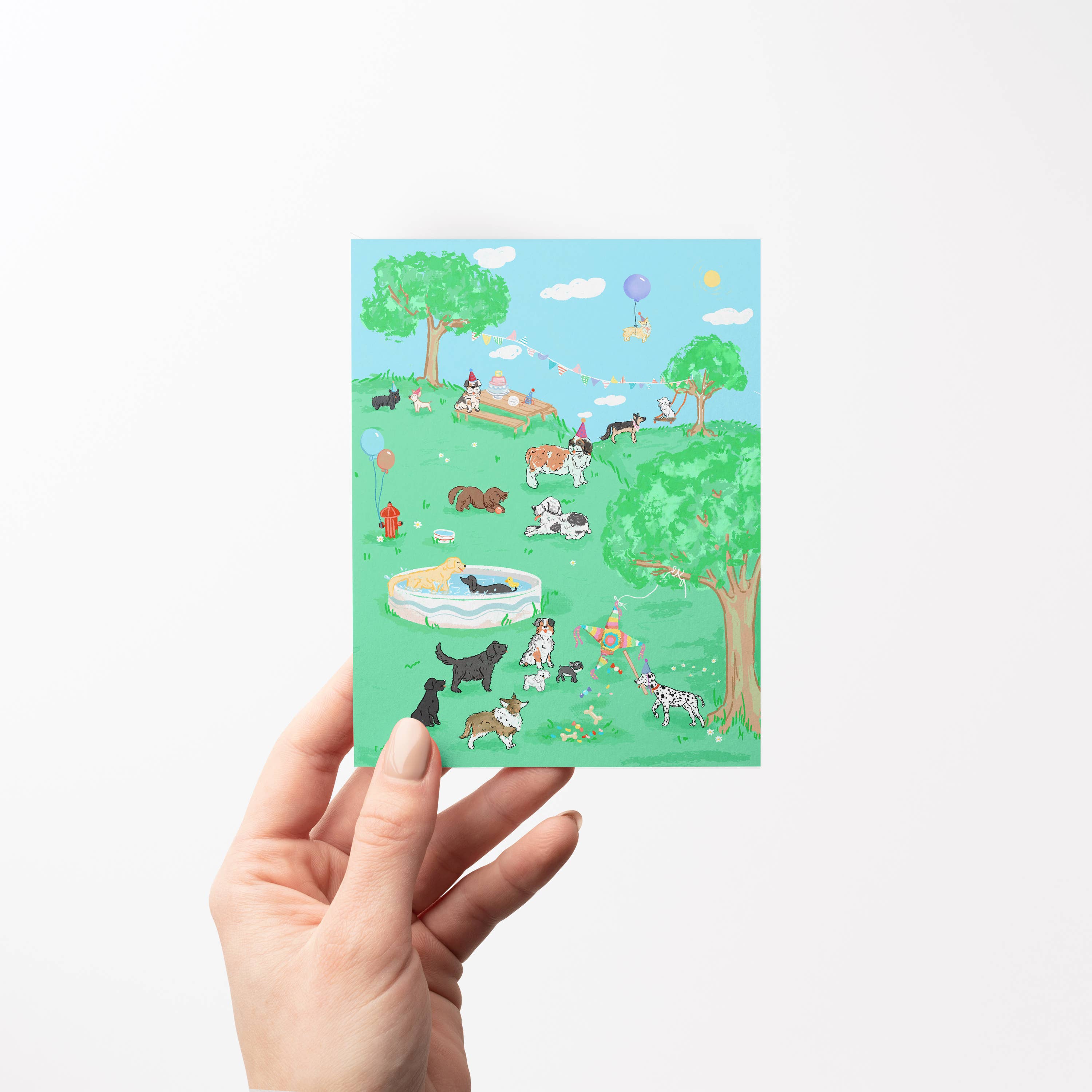 Dog Party Birthday Card - Image 2