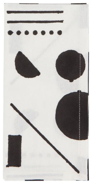 Domino Block Print Napkins,  Set/4 - Image 2