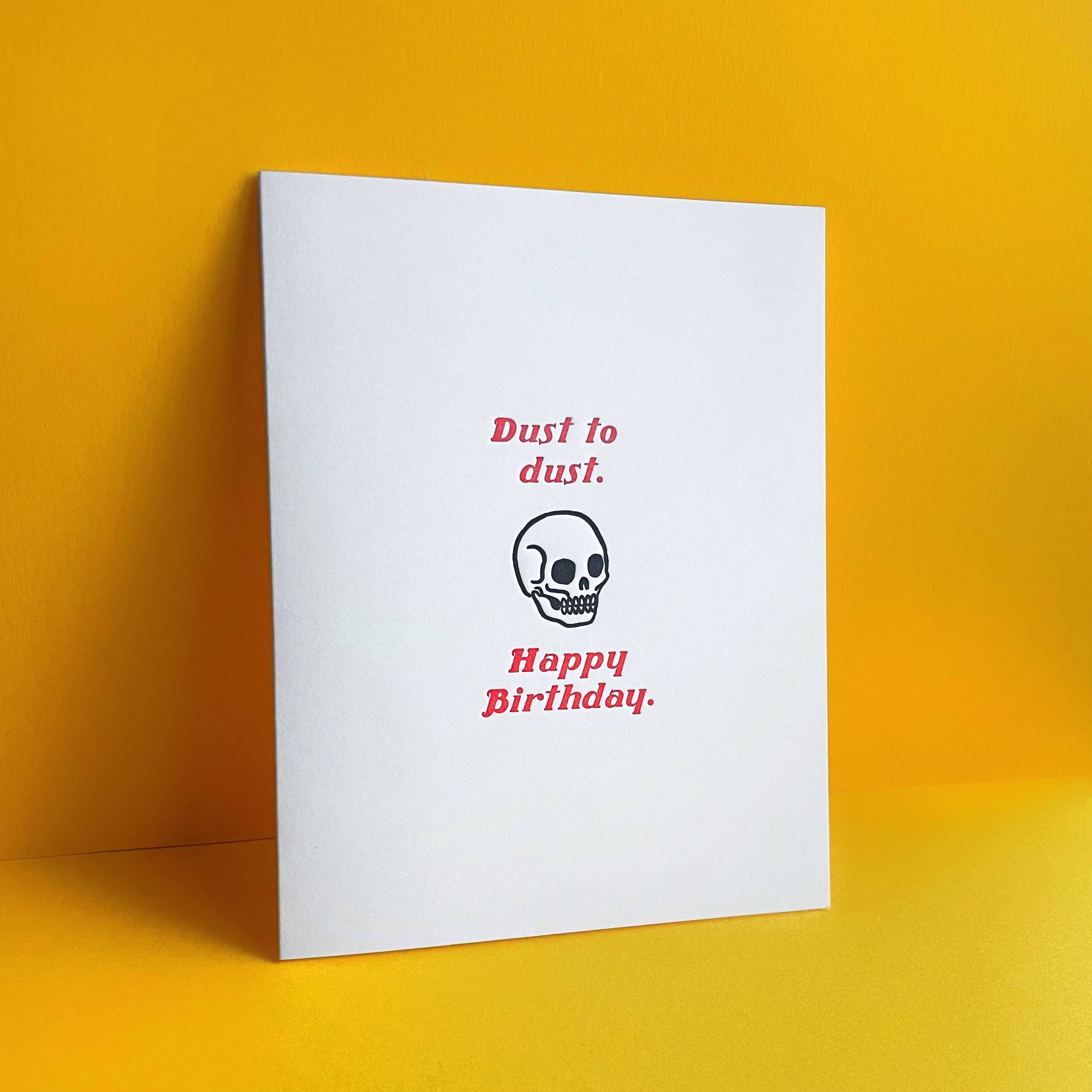 Dust to Dust Birthday Card - Image 3