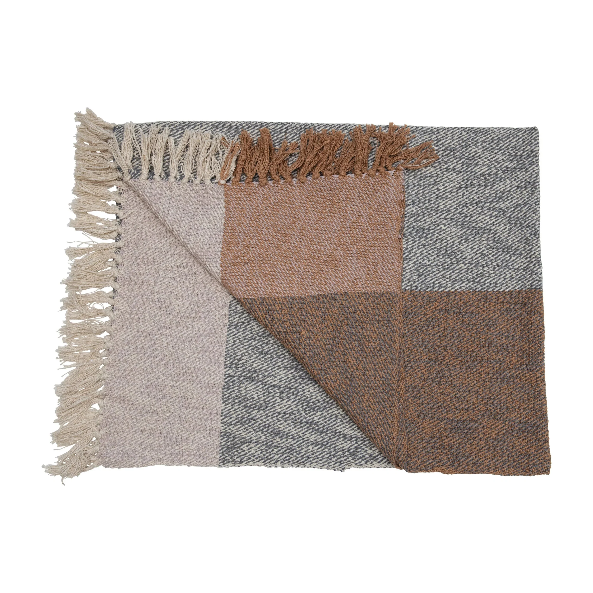 Earth Tones Woven Throw - Image 2