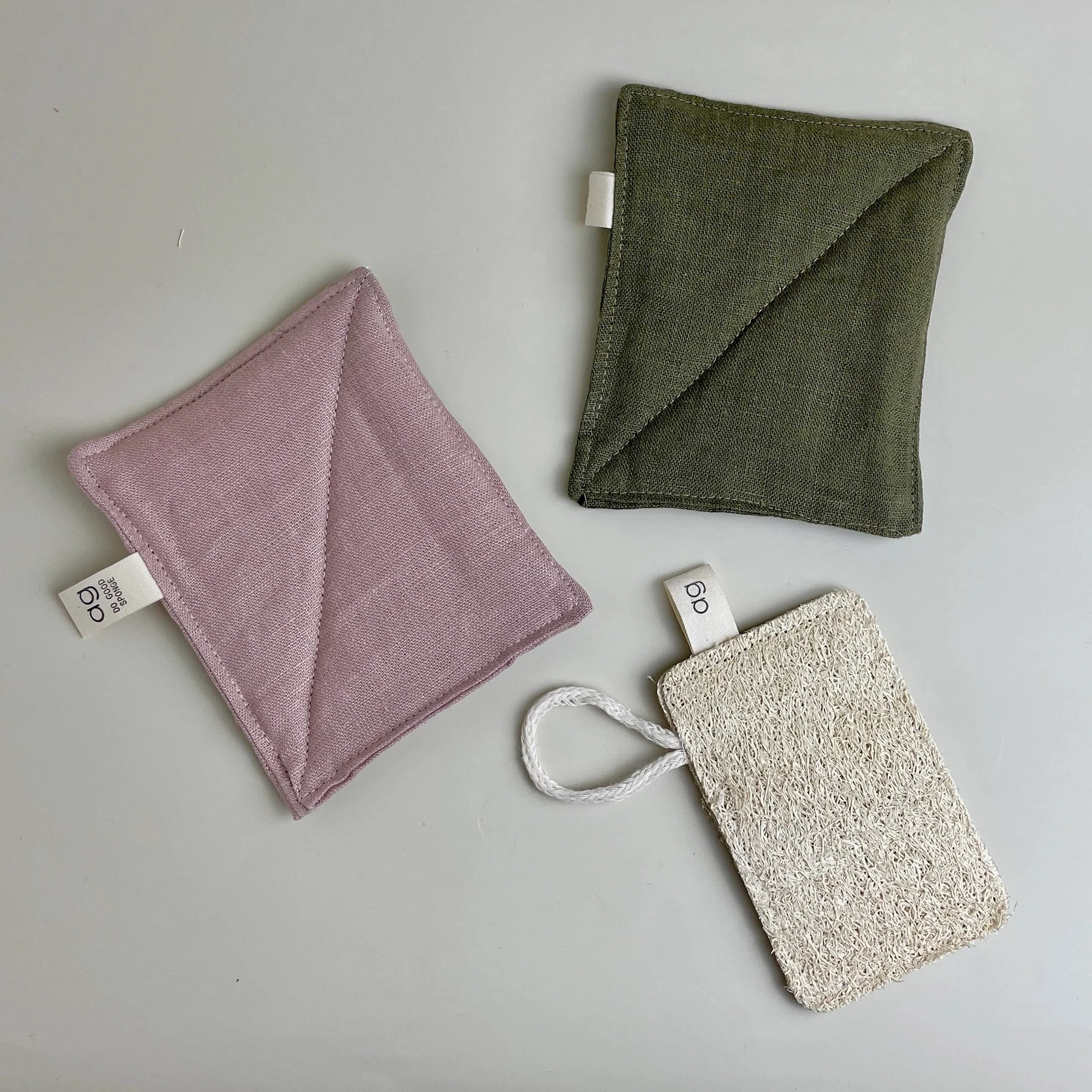 Reusable Linen Sponge Set: Botanical - Image 2