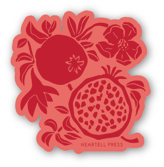 Pomegranate Fruit Sticker
