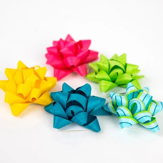 Eco Gift Bows: Brights Mix - Image 2