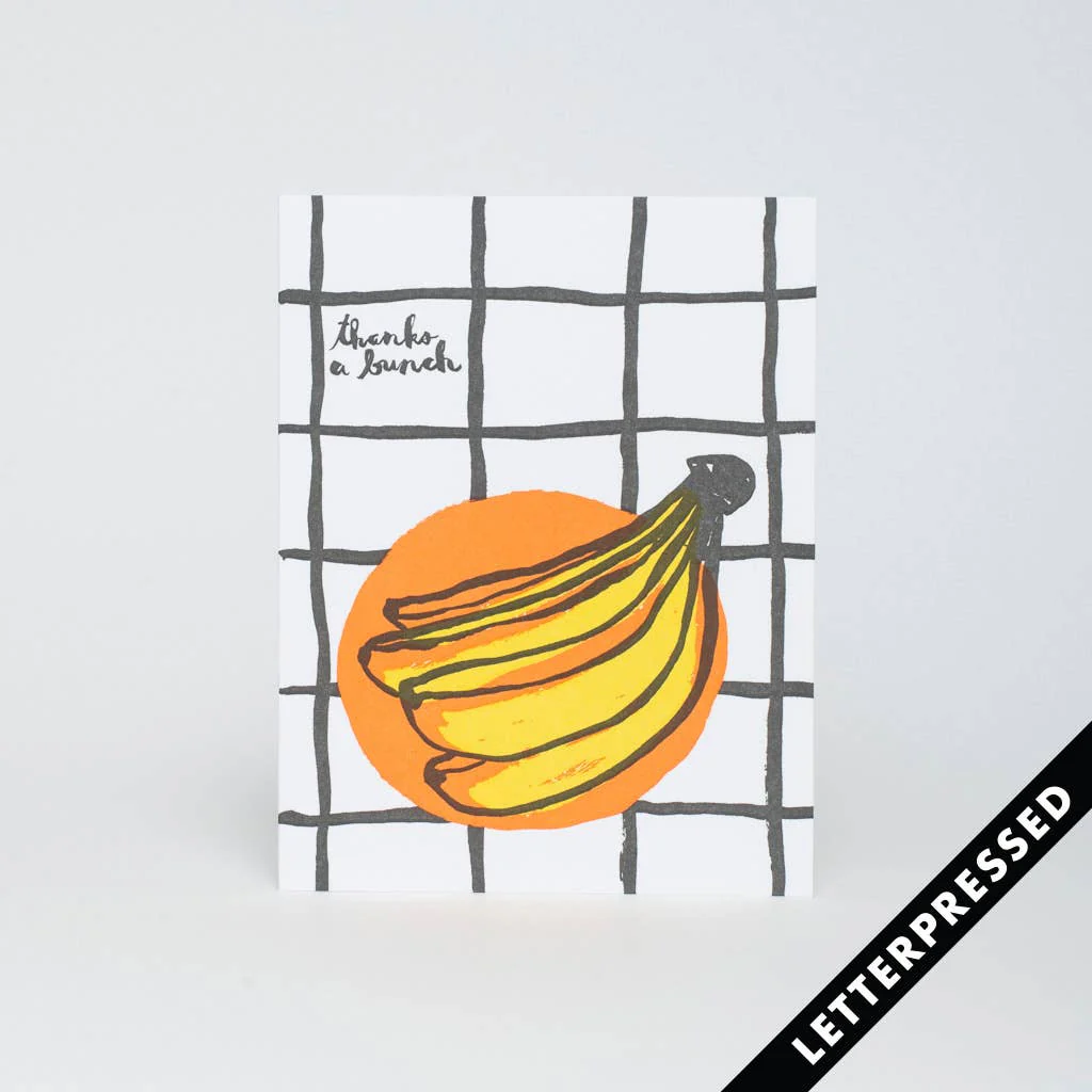 Banana Thank You Card