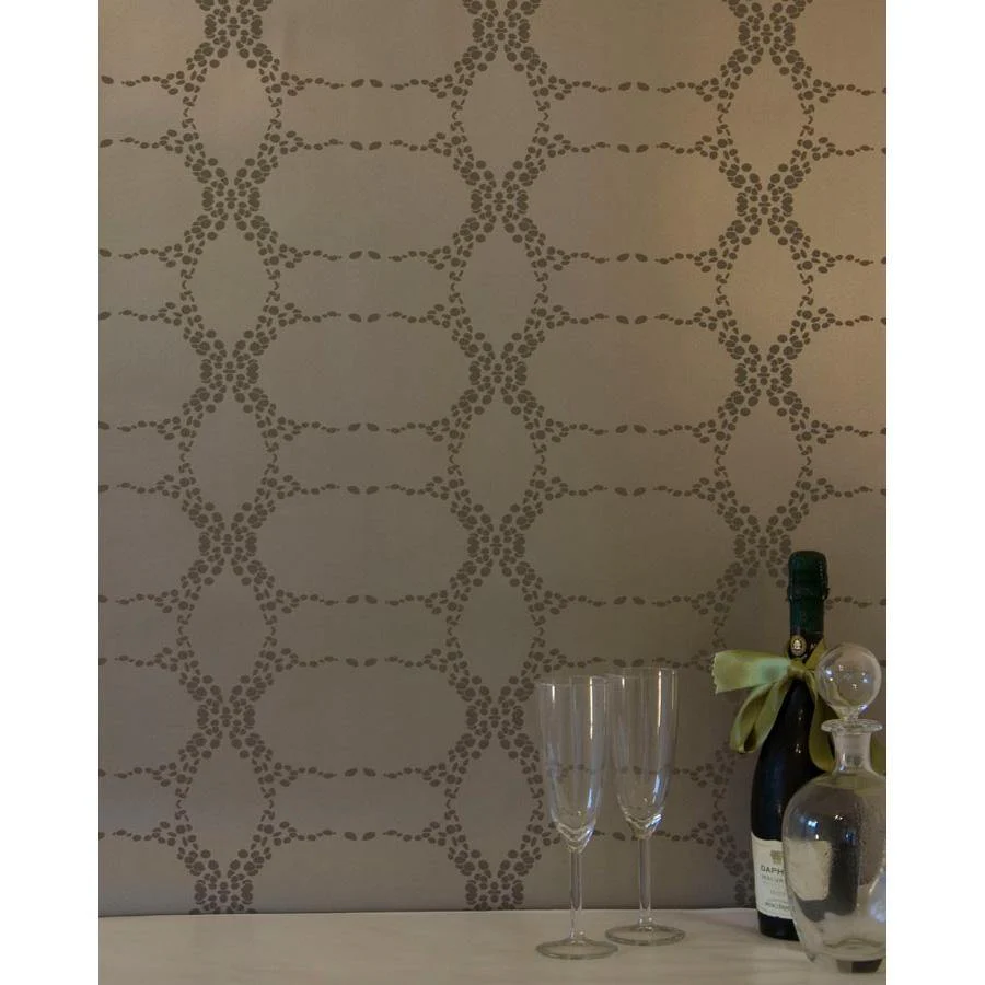 Elizabeth Wallpaper, Gilded Chocolate - Image 2