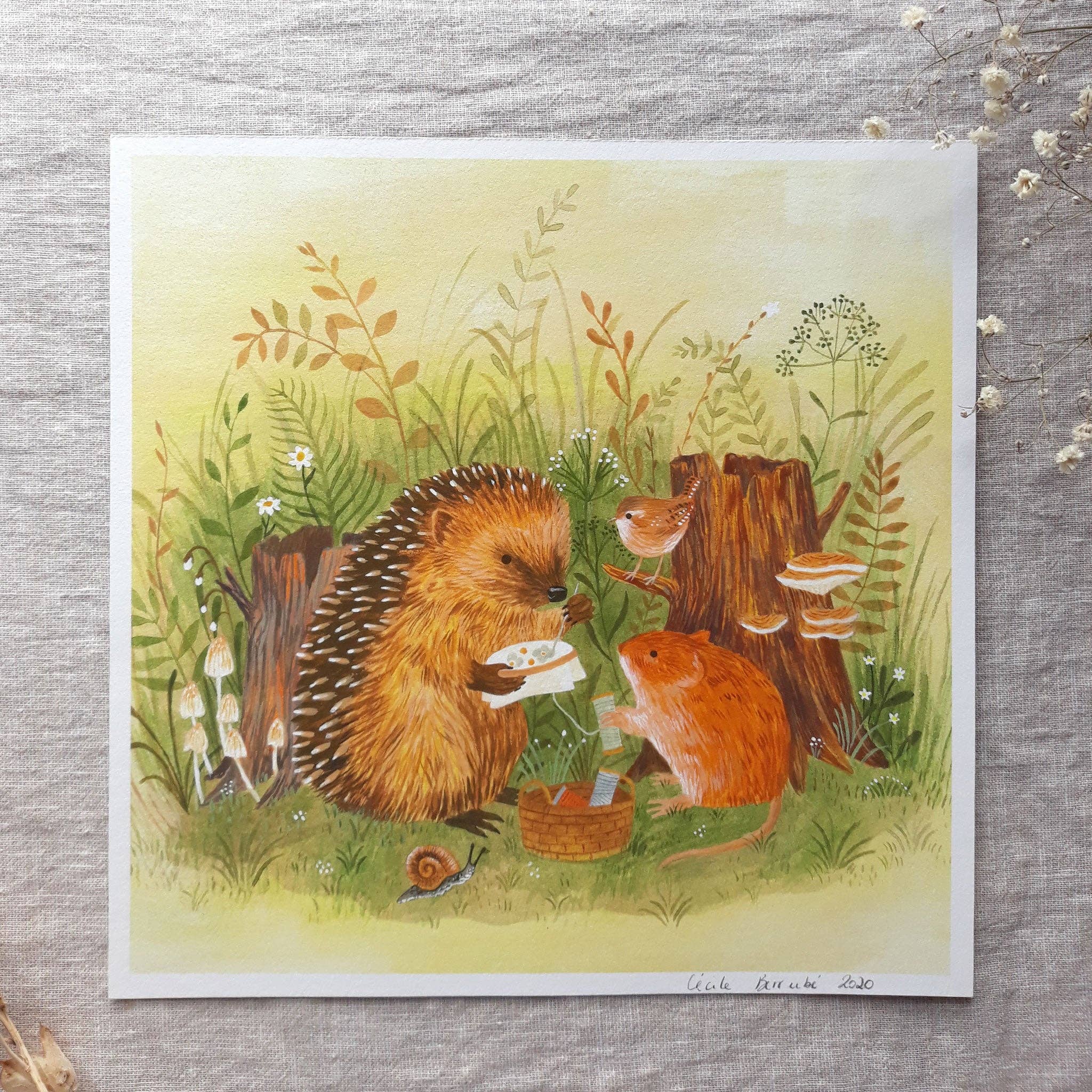 Embroidery Workshop Art Print