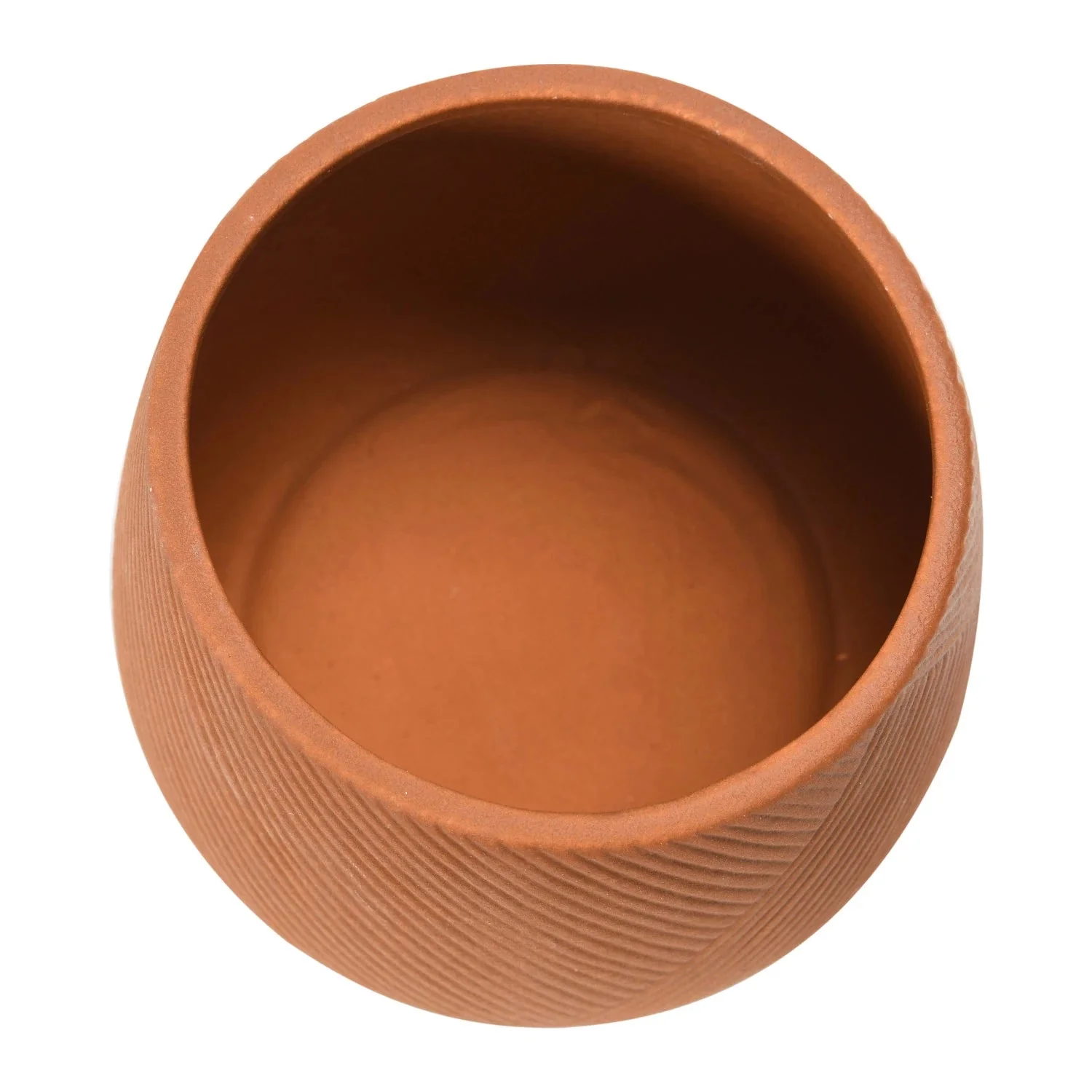 Engraved Terracotta Stoneware Planter - Image 2