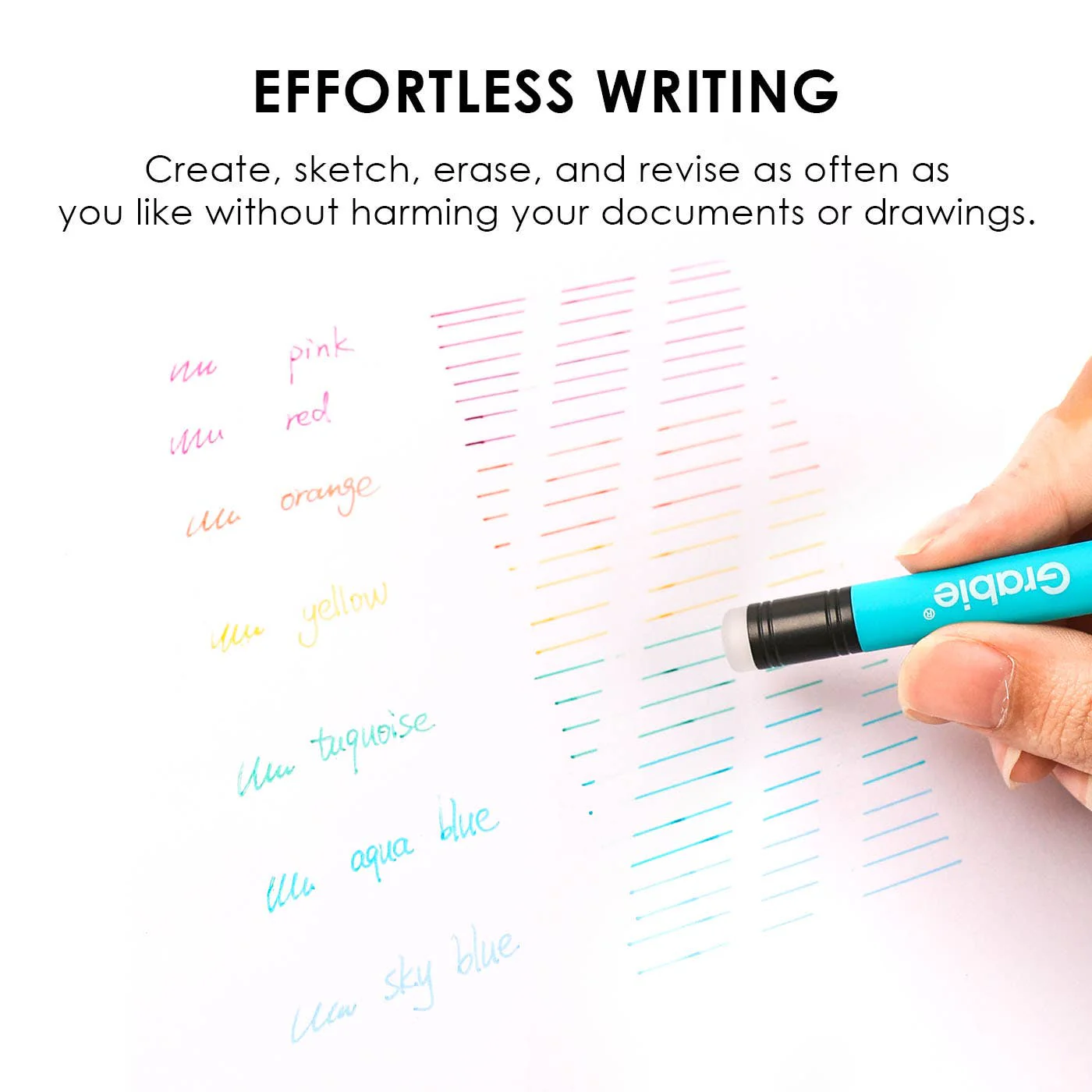 Erasable Gel Pens: Rustic Reverie - Set of 9 - Image 3