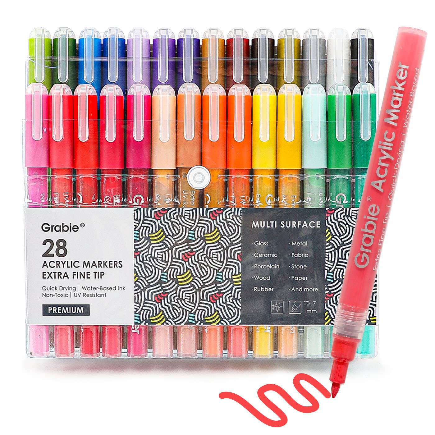 Acrylic Paint Markers - Set of 28 - Image 2