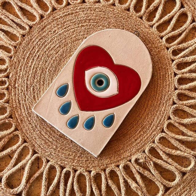 Eye Heart Ceramic Wall Hangers - Image 2