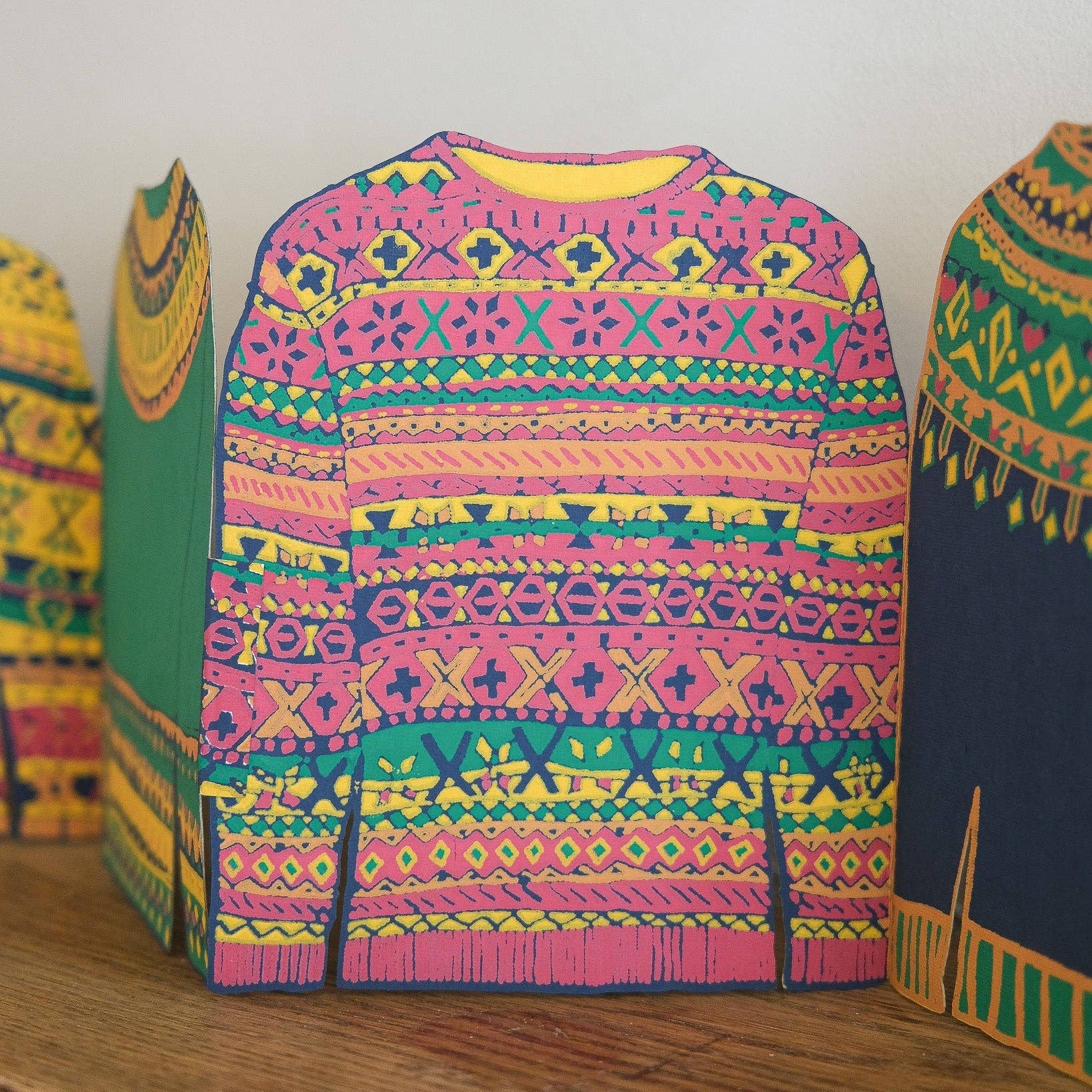 Fair Isle Sweaters Folded Garland - Image 5