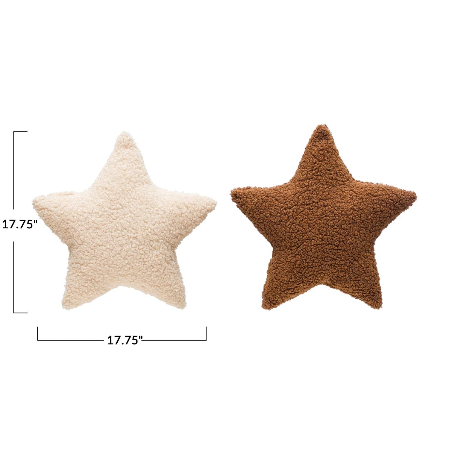 Faux Sherpa Star Shaped Pillow - Image 2