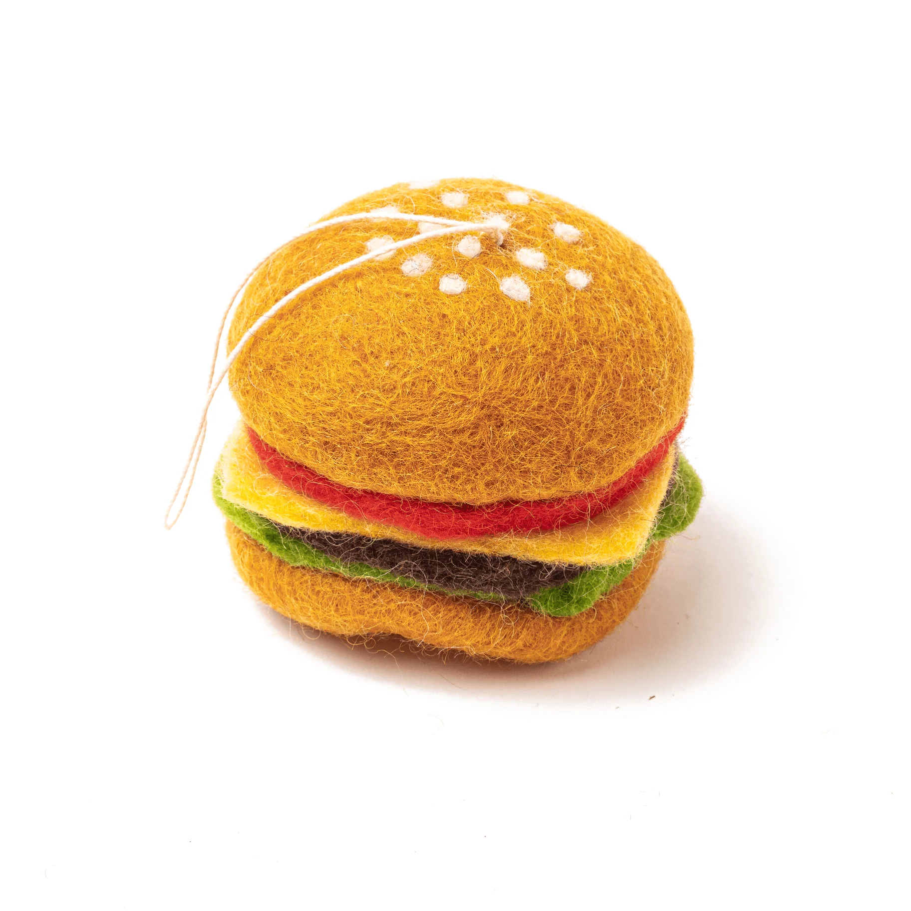 Felt Burger Ornament - Image 2