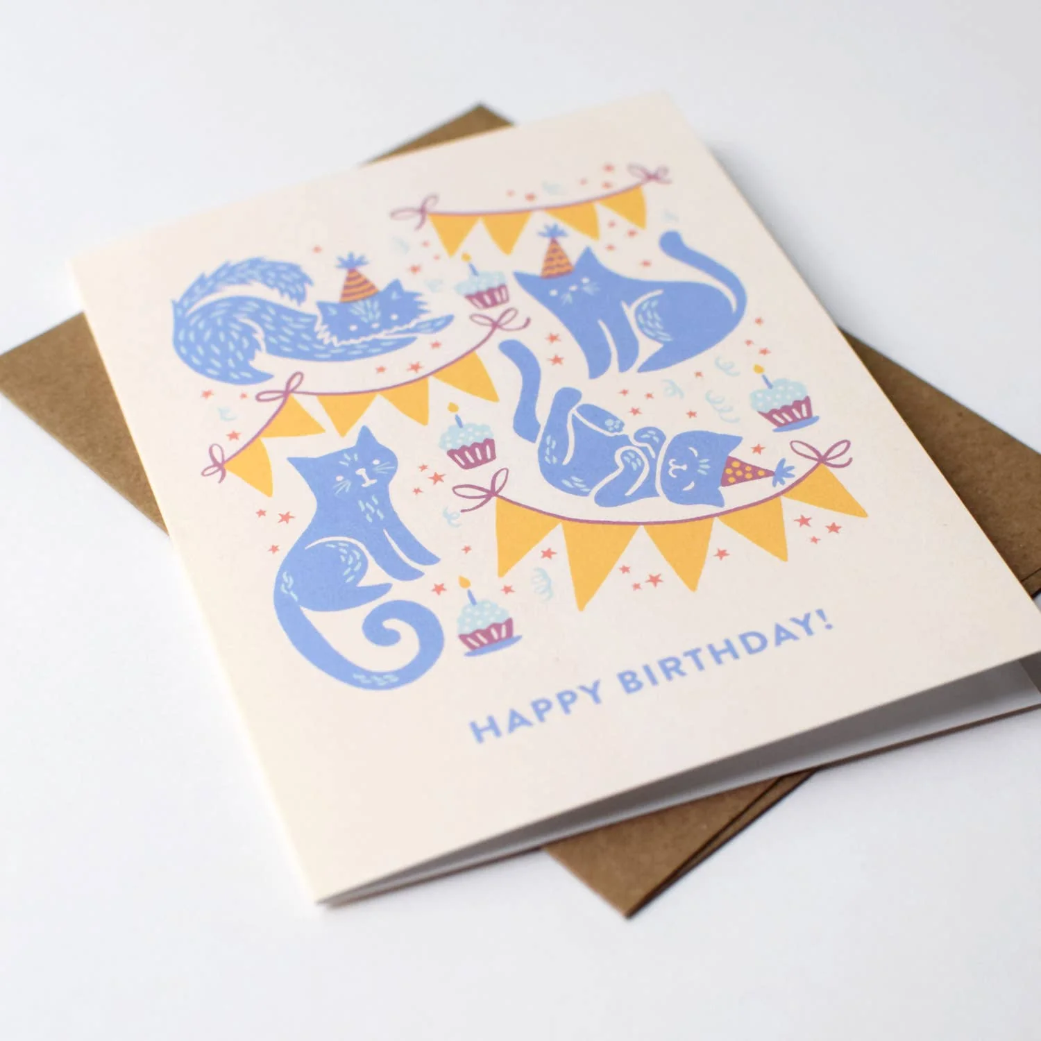 Festive Felines Birthday Card - Image 2