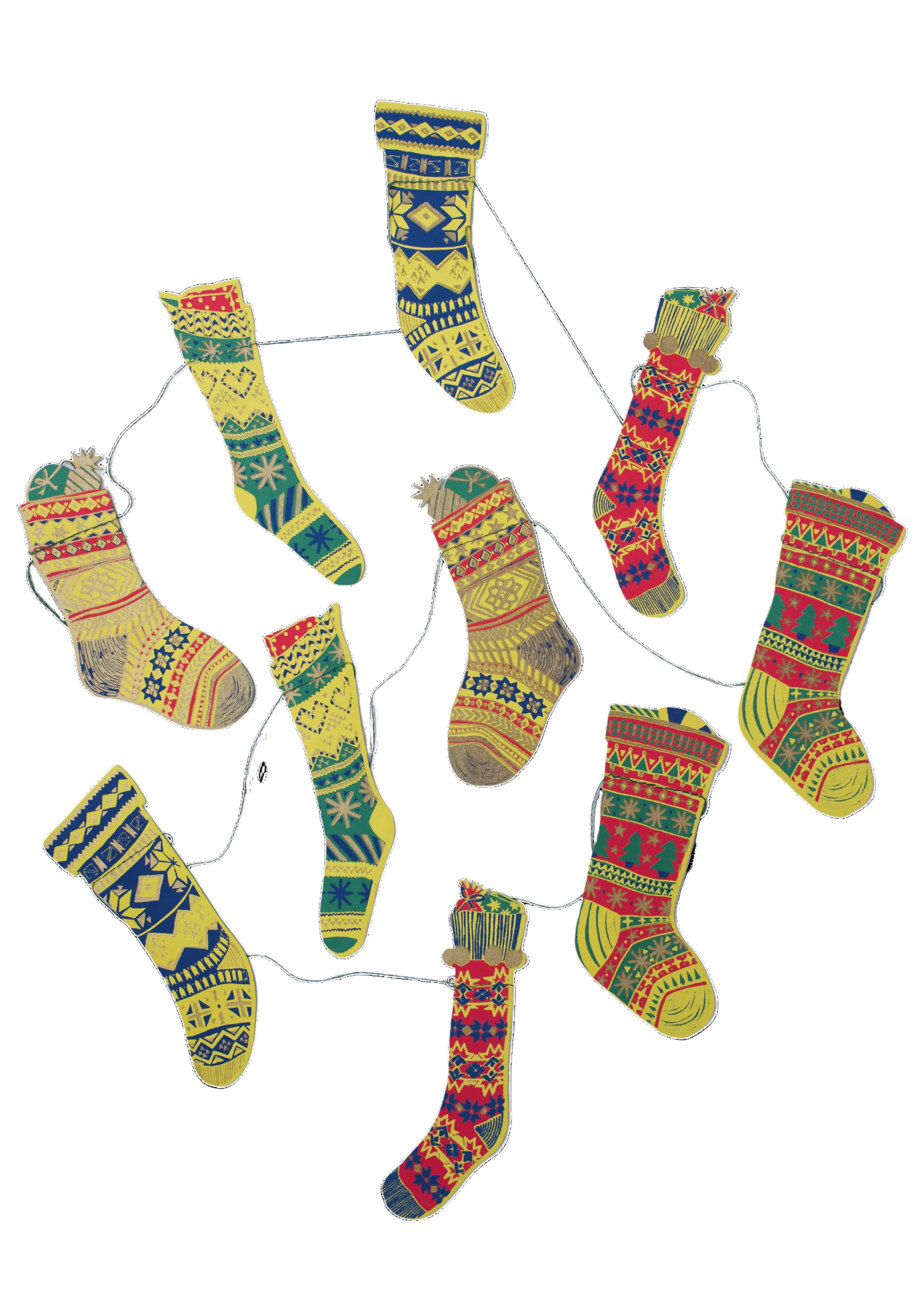 Festive Stockings Garland - Image 9