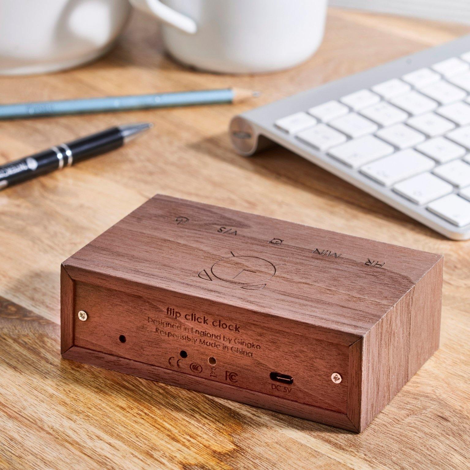 Flip Click Clock: Walnut - Image 2