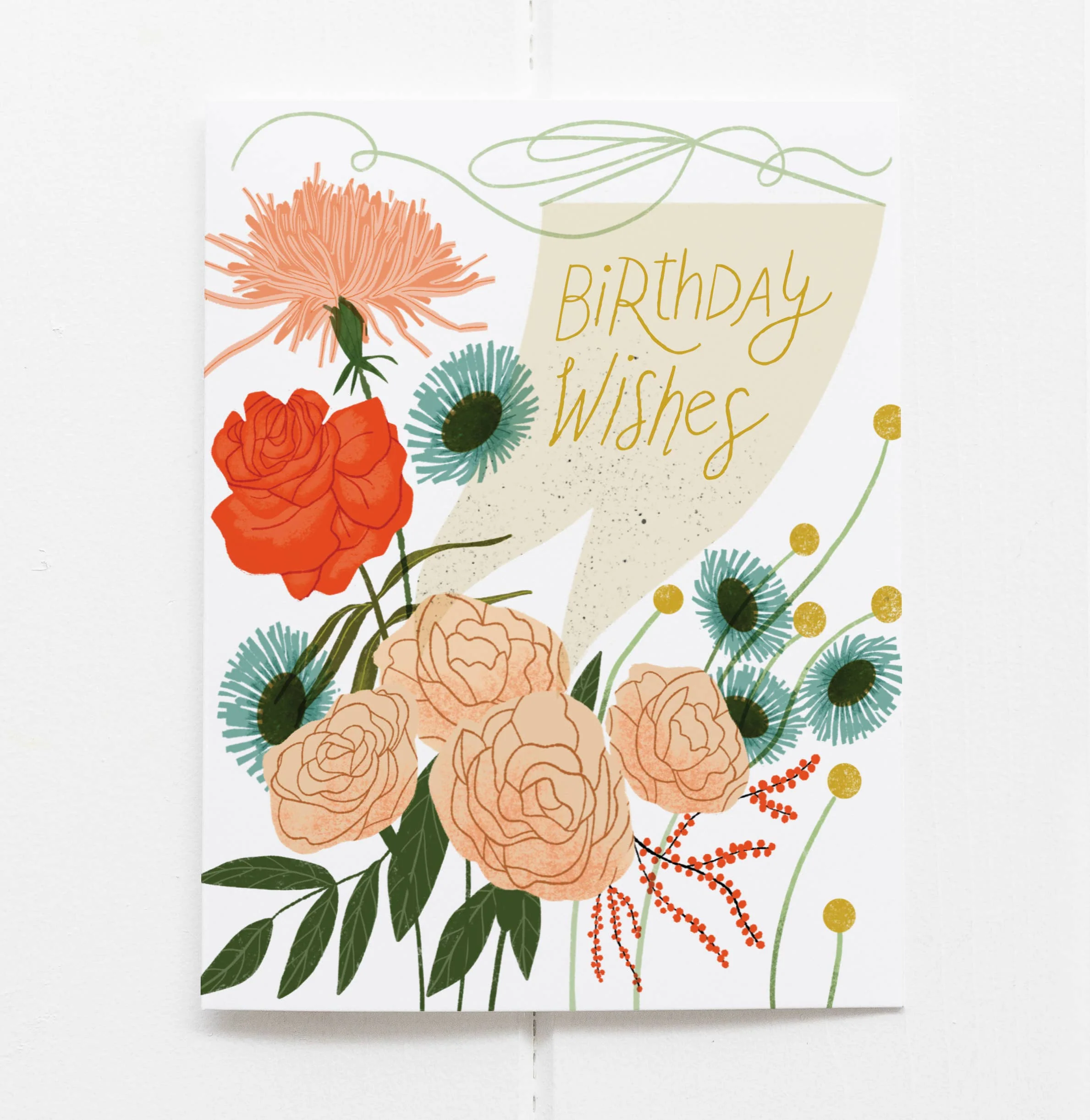 Floral Birthday Wishes Card