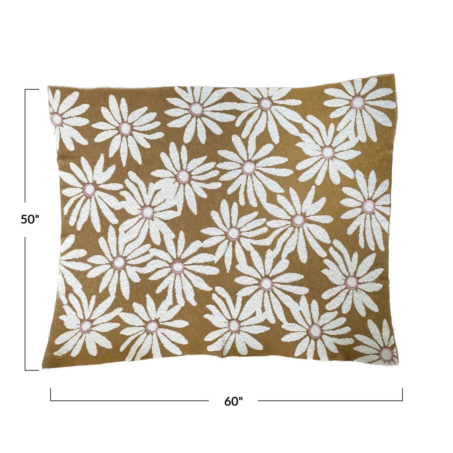 Flower & French Knot Throw Blanket - Image 2