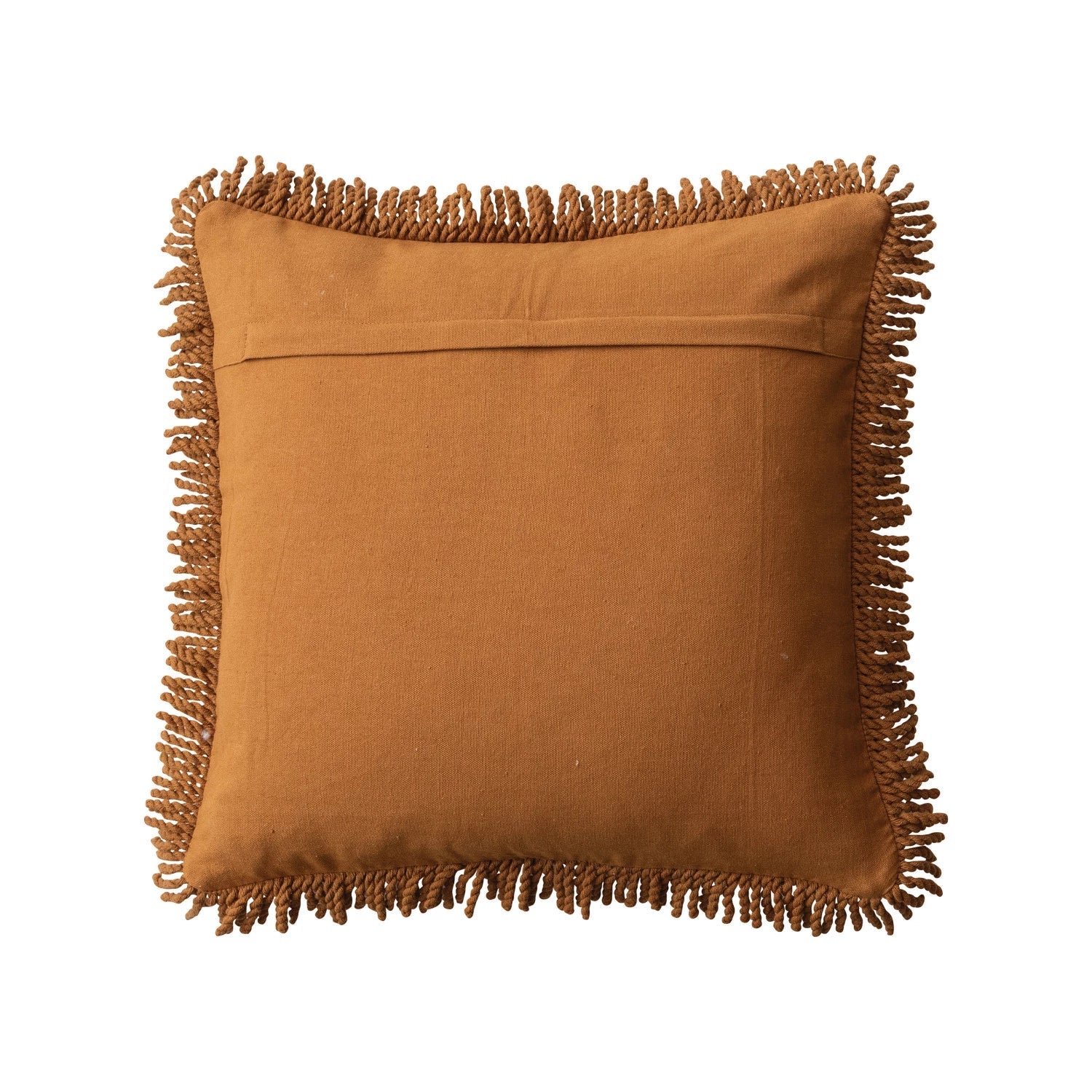 Flower & Fringe Punch Hook Accent Pillow - Image 2