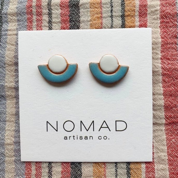Flower Pot Ceramic Earrings - Image 2
