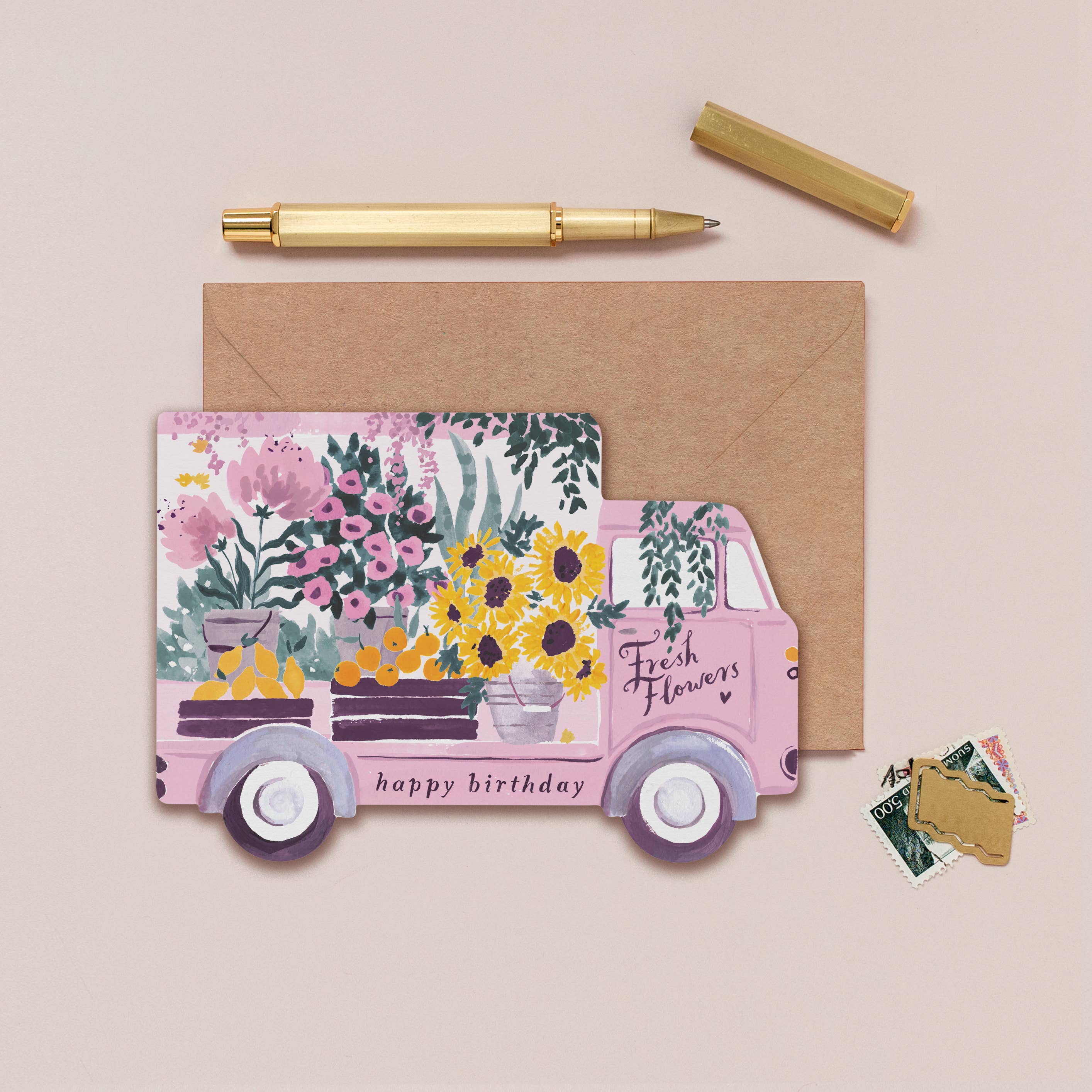 Flower Truck Birthday Card - Image 3