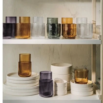 Fluted Glass Tumblers - 12 oz - Image 8