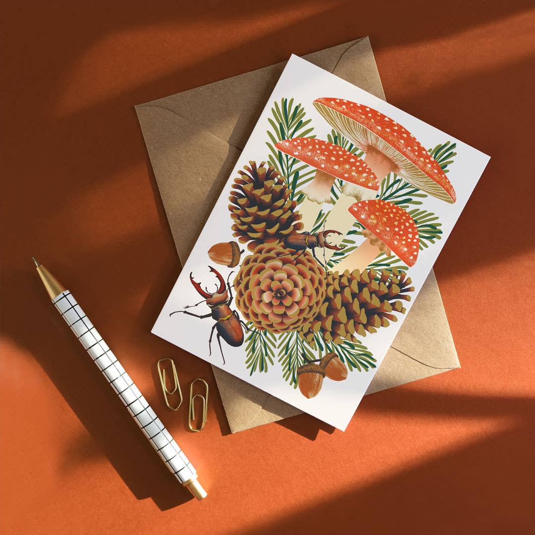 Fly Agaric Greeting Card - Image 2