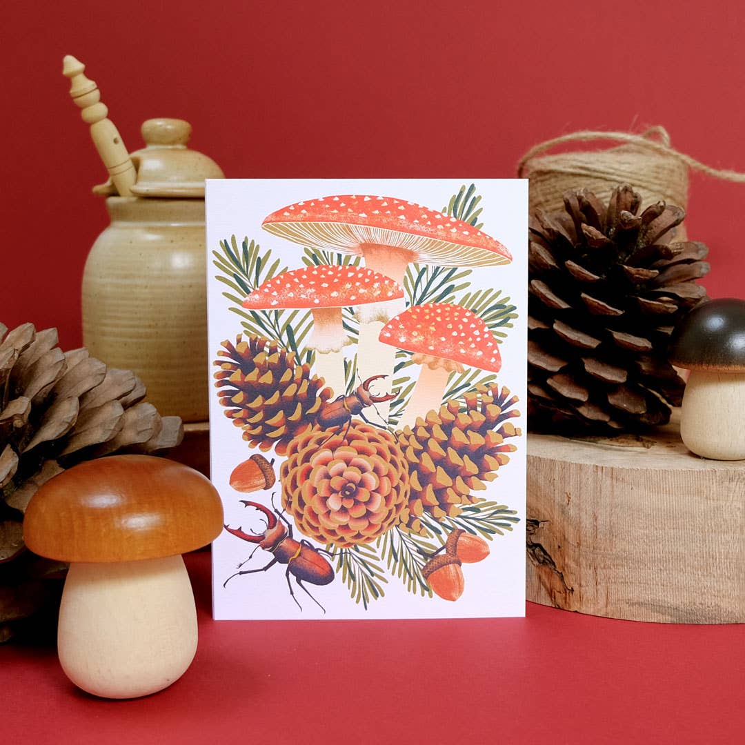 Fly Agaric Greeting Card - Image 3