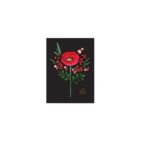 Folk Floral Joy Boxed Holiday Cards - Image 2