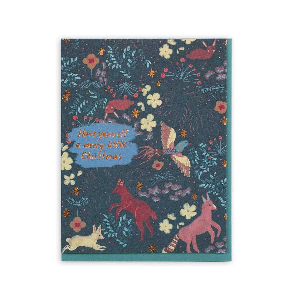 Forest Flora & Fauna Holiday Card - Image 2