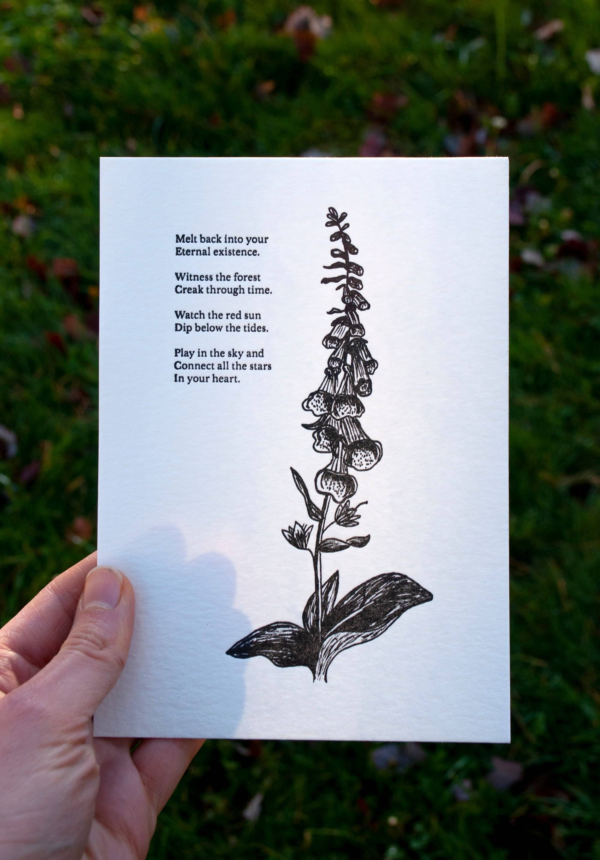 Foxglove Letterpress Print - Image 9