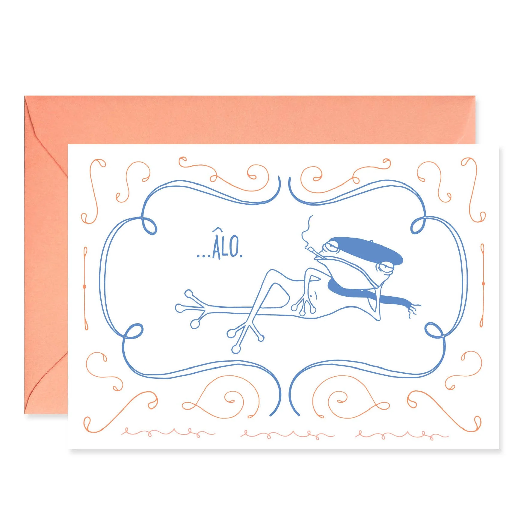 François le Frog Says, "Âlo" Card