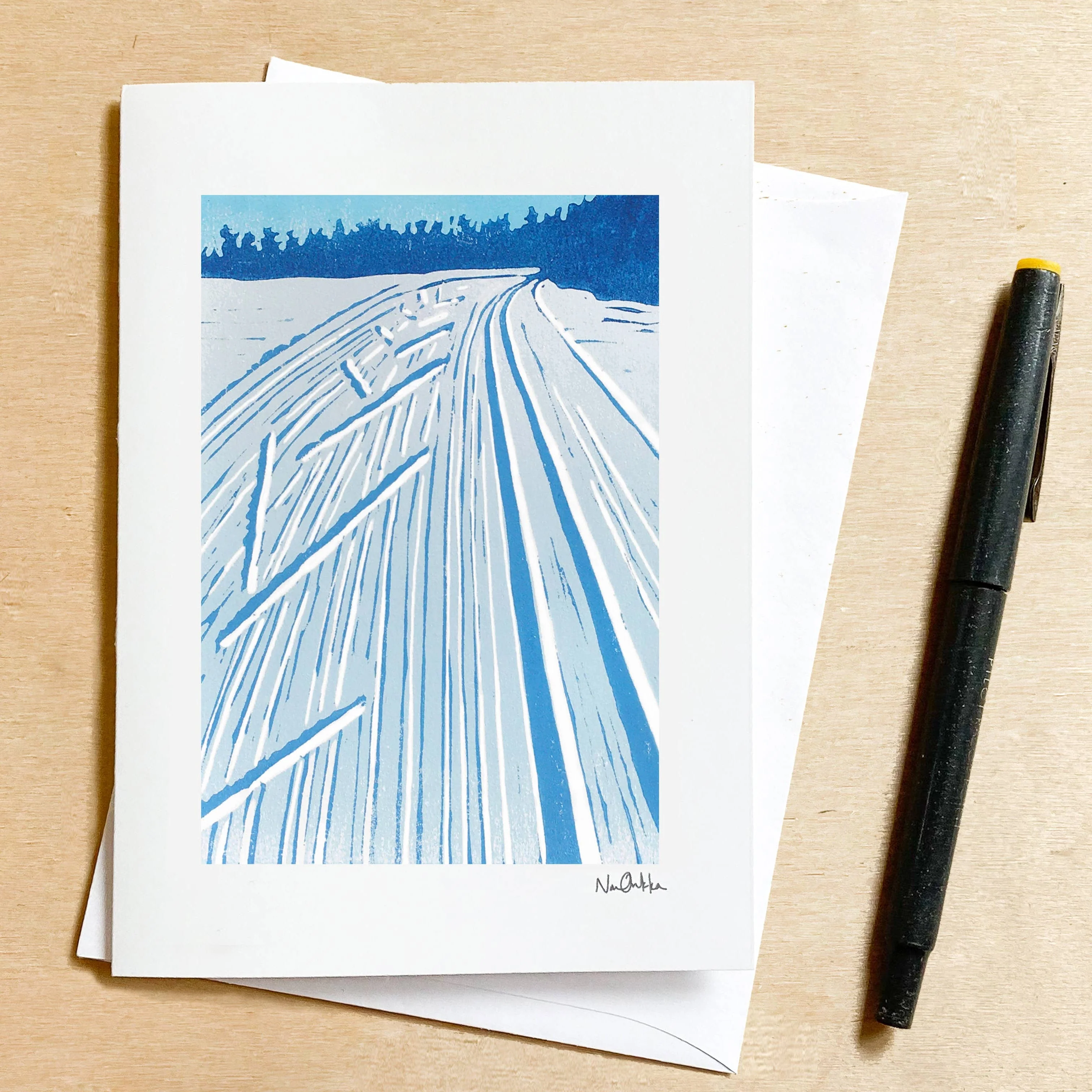 Fresh Tracks Winter Card - Image 2