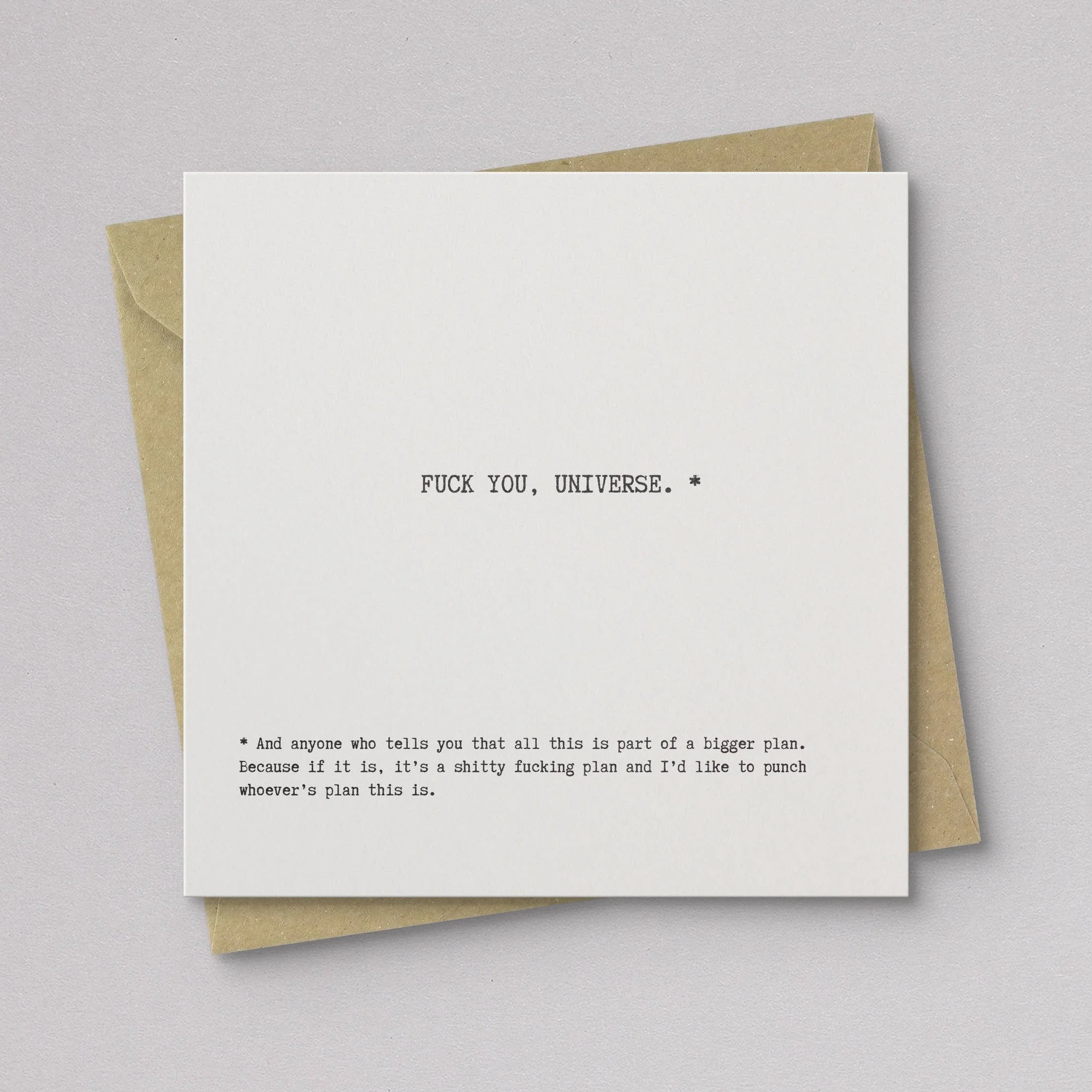 Fuck You Universe Encouragement Card - Image 2