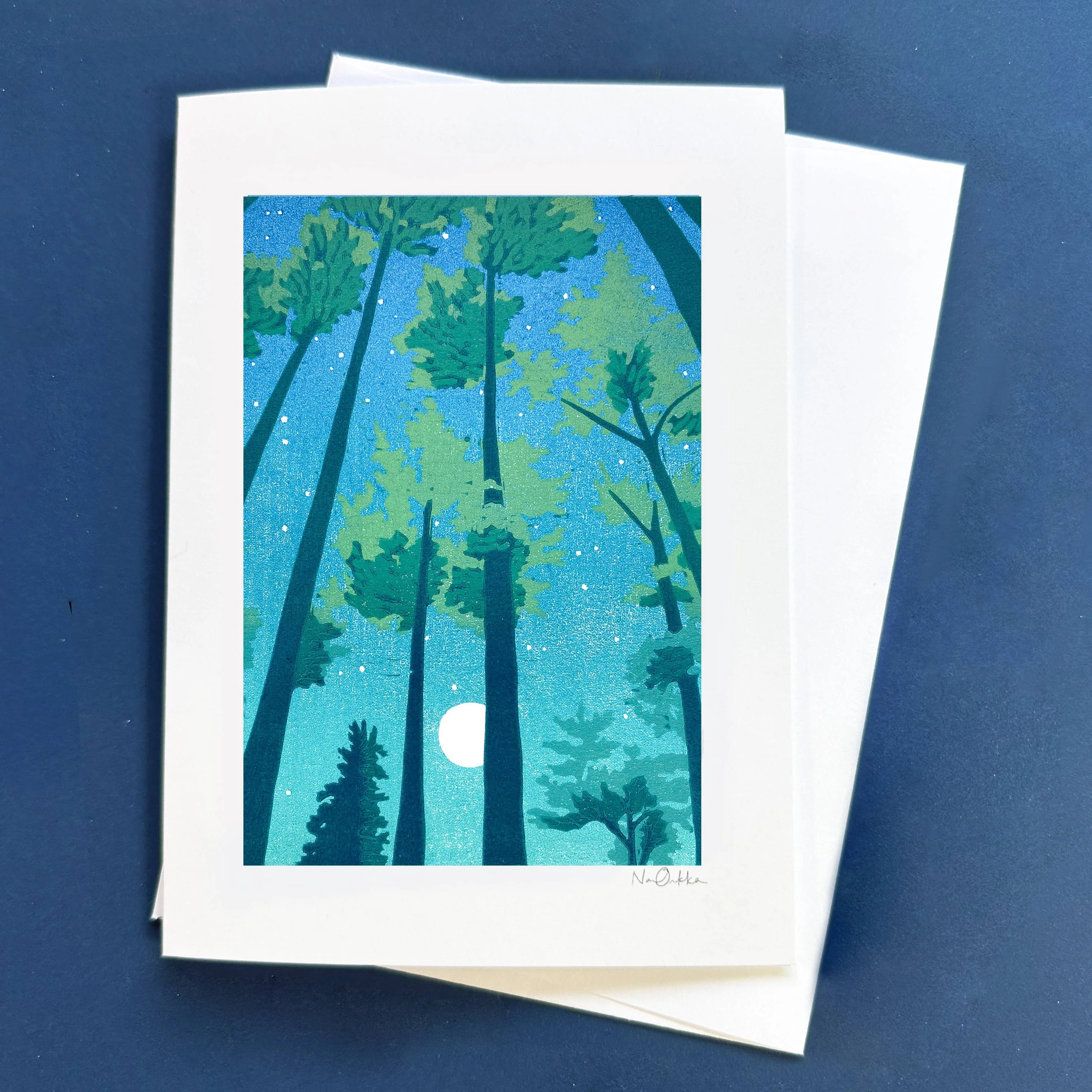 Full Moon Forest Card - Image 2