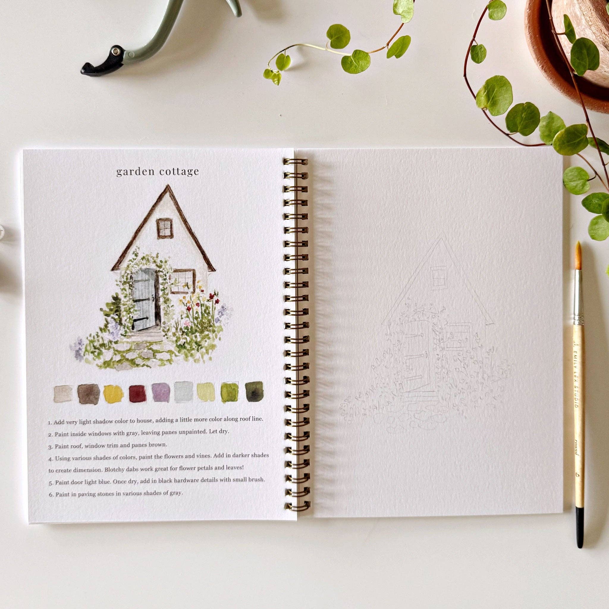 Garden Watercolor Workbook - Image 3
