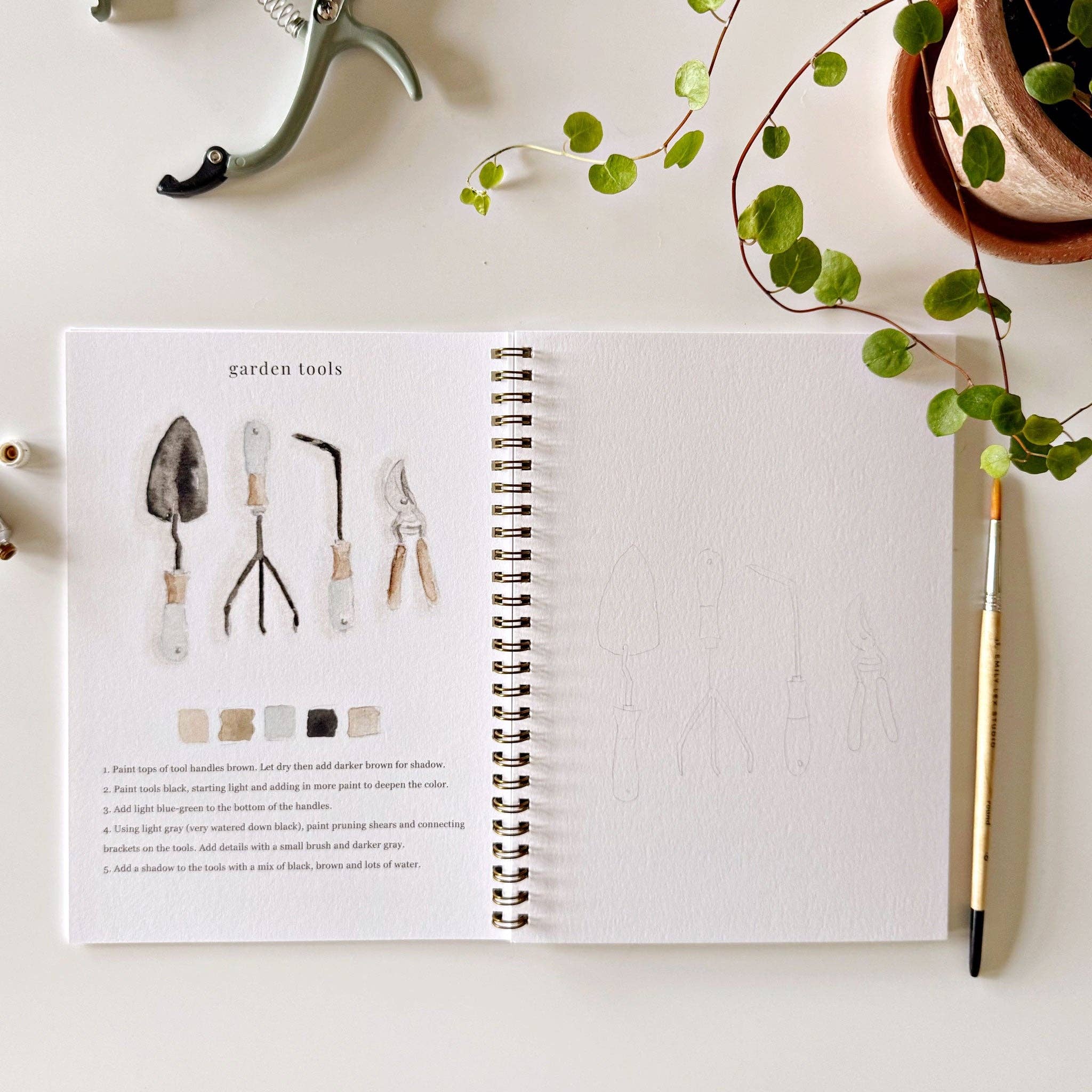 Garden Watercolor Workbook - Image 4