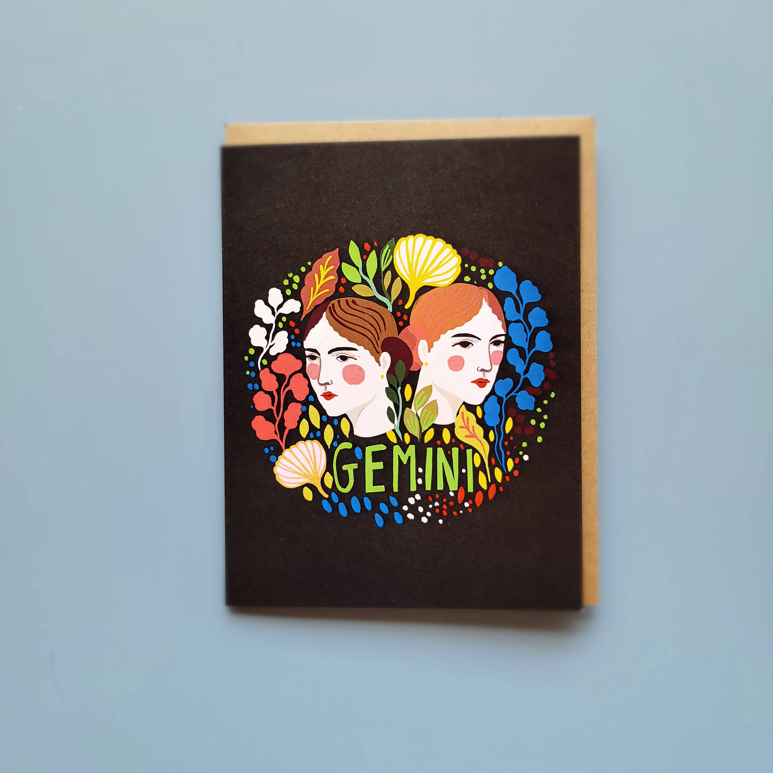 Gemini Zodiac Greeting Card - Image 2