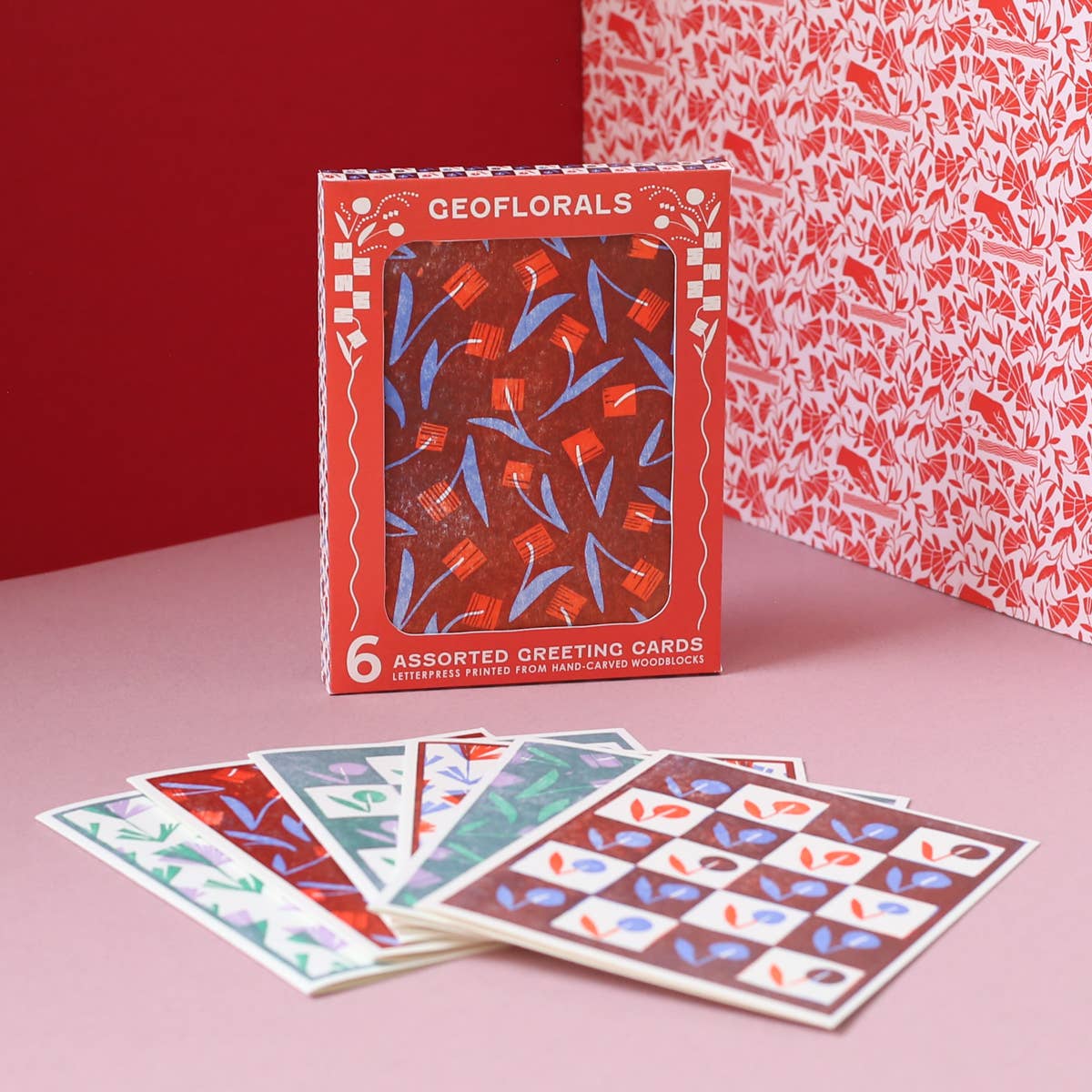 Geoflorals Letterpress Cards Set - Image 2