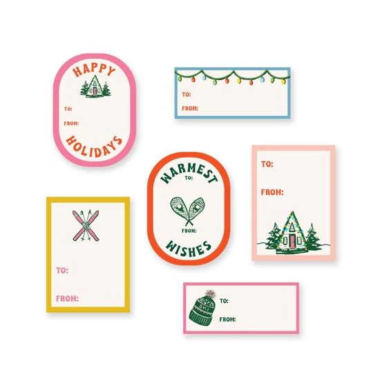 Gift Tag Stickers: Mountain Cabin - Image 2