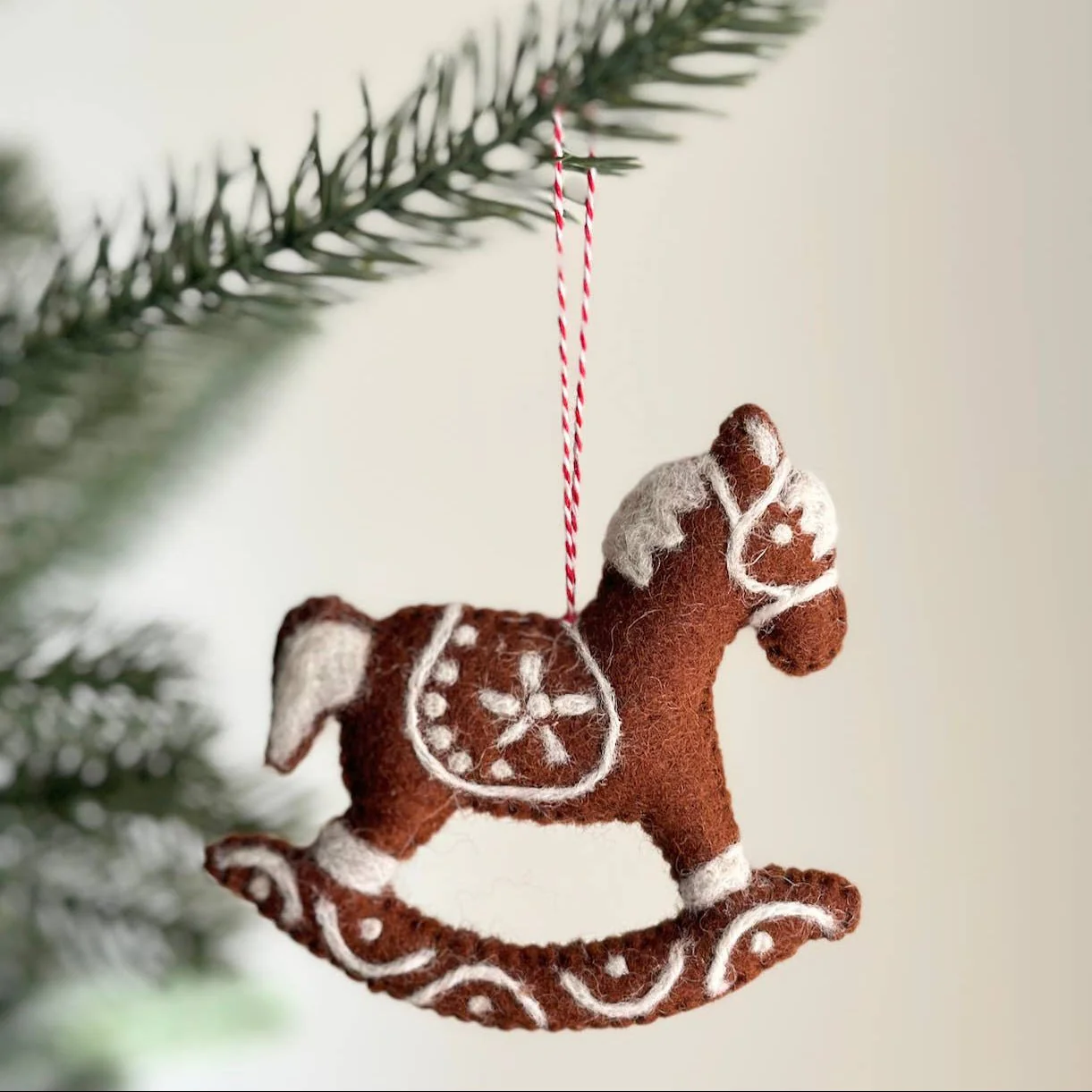 Gingerbread Rocking Horse Ornament