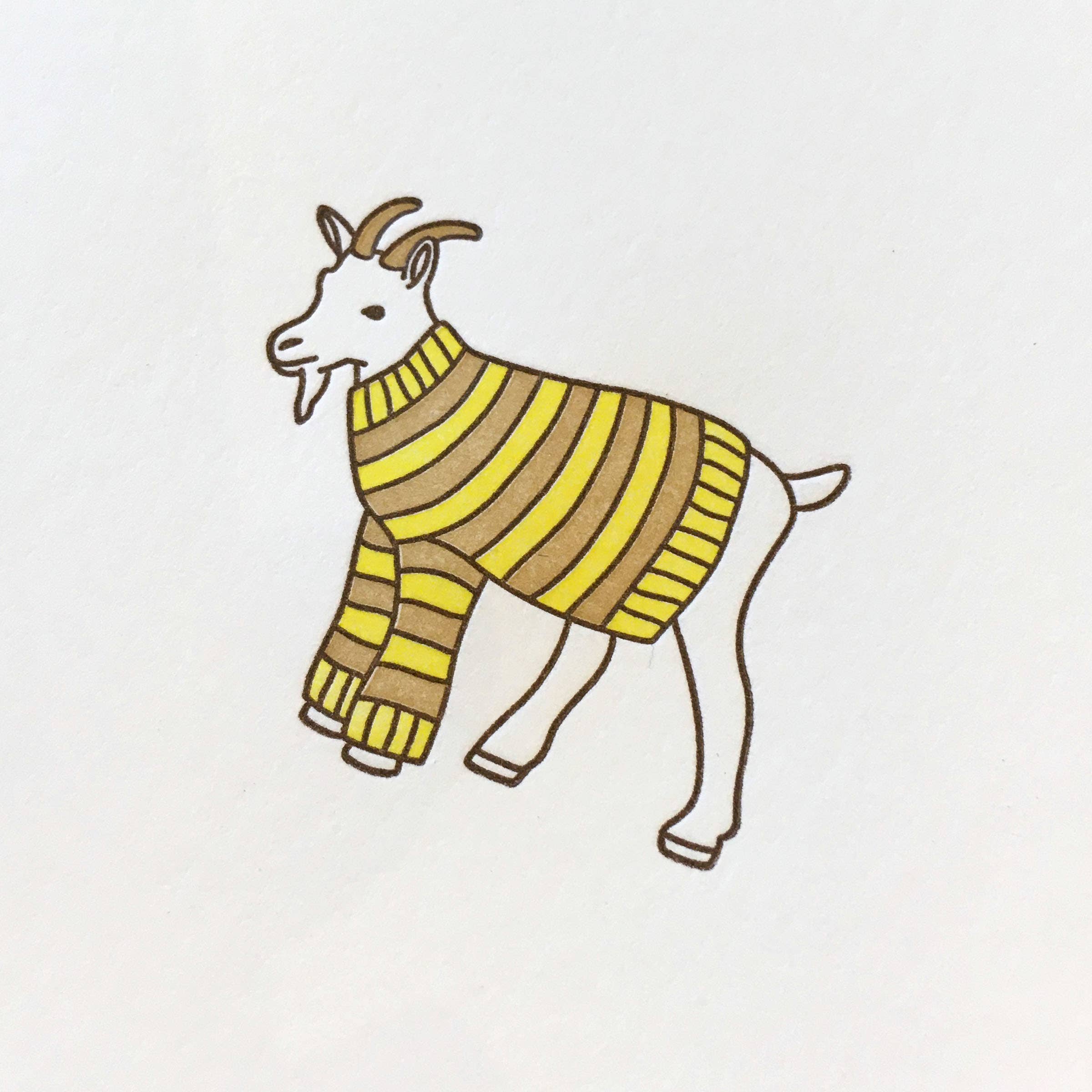 Goat Sweater Card - Image 3