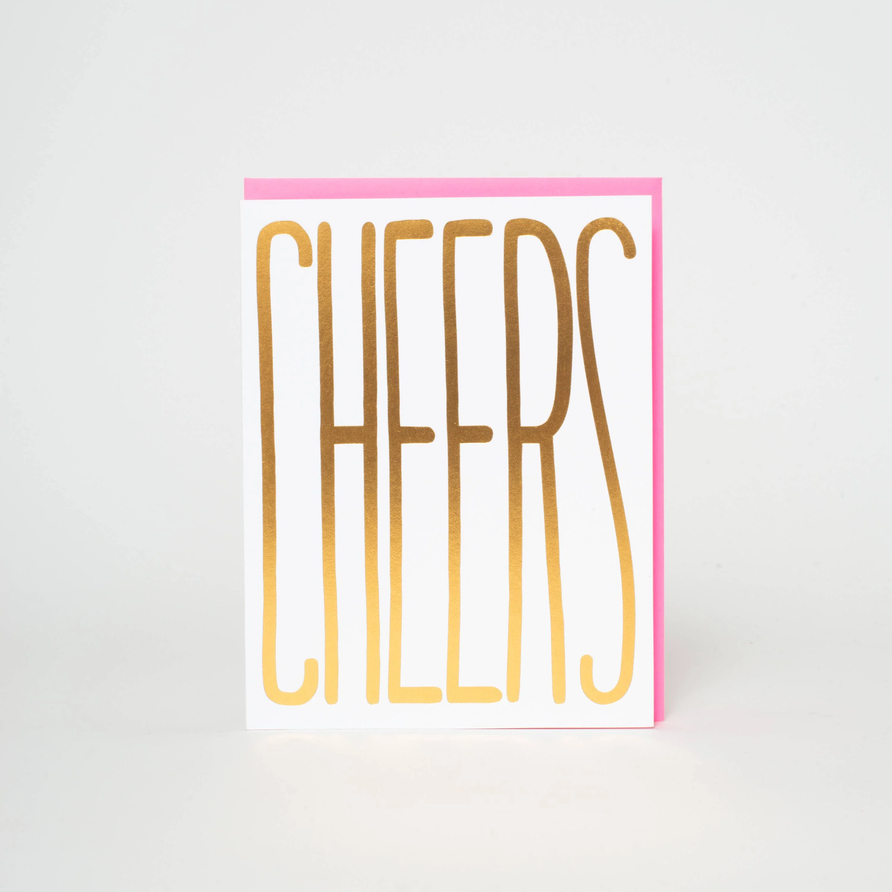Gold Cheers Congrats Card - Image 2
