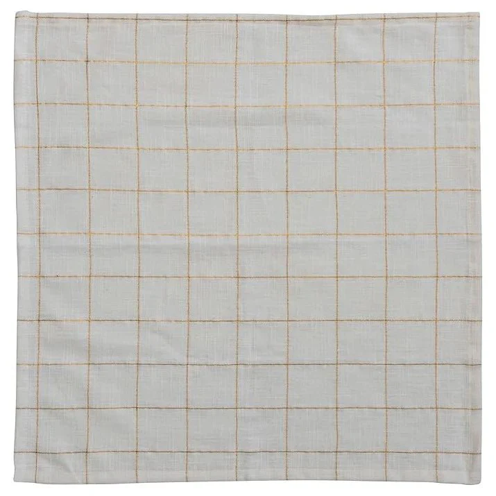 Gold & Cream Cotton Napkin Set - Image 3