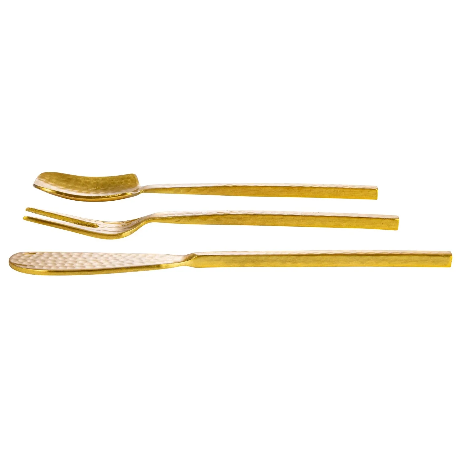 Gold Finish Stainless Appetizer Utensils - Image 4